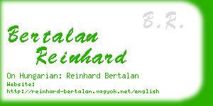 bertalan reinhard business card